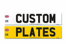 4D Pair of Travel Aluminium Number Plates 520 X 111|Standard