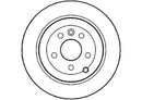 Disctech Brake Disc (Single) - Fits Land rover - ABD2956 - Rear Axle
