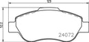 Mintex Brake Pad Set fits -Fiat MDB2655 (also fits other vehicles)