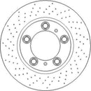 Disctech Brake Disc (Single) - Fits Porsche - ABD4005 - Front Axle Left