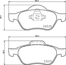 Mintex Brake Pad Set fits -Renault MDB2883 (also fits other vehicles)