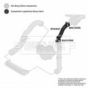Borg & Beck Turbo Hose  - BTH1537 fits Jaguar XF 2.7