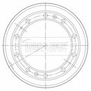 Borg & Beck Brake Drum  - BBR32518