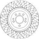 Disctech Brake Disc (Single) - Fits Mercedes-benz, Nissan - ABD3805 - Front Axle