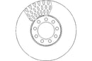 Disctech Brake Disc (Single) - Fits Iveco, Toyota - ABD3113 - Front Axle