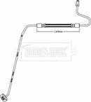 Borg & Beck Brake Hose  - BBH8446 fits Peugeot 207 02/06-10/10
