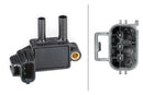 HELLA 6PP 009 409-361 Sensor, exhaust pressure - 3-pin connector - Bolted