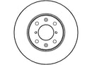 Disctech Brake Disc (Single) - Fits Opel, Toyota - ABD2165 - Front Axle