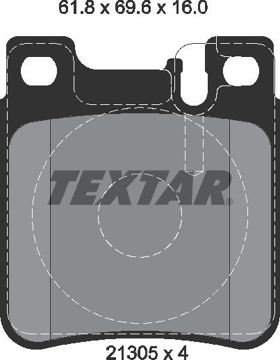 Textar Brake Pad Set - 2130503