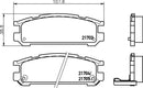 Mintex Brake Pad Set fits -Subaru MDB1497 (also fits other vehicles)
