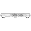 Borg & Beck Brake Hose  - BBH6393 fits Land Rover Disco,Range Rover