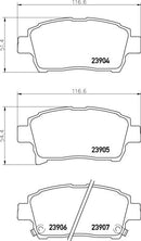 Mintex Brake Pad Set fits -Toyota MDB2586 (also fits other vehicles)