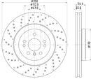 Mintex Brake Discs fits -MercedesBenz V296:5 MDC2670 (also fits other vehicles)