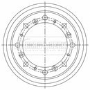 Borg & Beck Brake Drum - BBR32508
