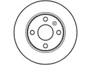 Disctech Brake Disc (Single) - Fits Citroën, Opel - ABD2776 - Rear Axle