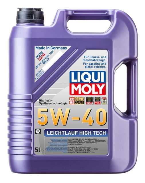 Liqui Moly - High Tec 5W40 Lo Saps DPF 502/5.00 20Ltr