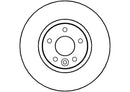 Disctech Brake Disc (Single) - Fits Ford - ABD2096 - Front Axle