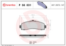 Brembo Brake Pad Set - P56031