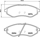Mintex Brake Pad Set fits -Chevrolet Daewoo Proton MDB3214 (also fits other vehicles)