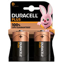 Duracell Plus Power Alkaline D Batteries - Pack of 2 - S18714