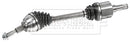 Borg & Beck Driveshaft - LH - BDS1733