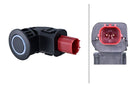 HELLA 6PX 358 141-951 Sensor, parking distance control - 6-pin connector - Plugged