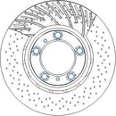 Disctech Brake Disc (Single) - Fits Porsche - ABD3998 - Front Axle Right