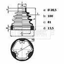 Borg & Beck Cv Joint Boot Kit  - BCB6440 fits HILUX