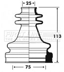 First Line CV Boot Kit  - FCB2914