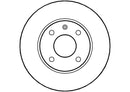 Disctech Brake Disc (Single) - Fits Ford, Opel - ABD2661 - Front Axle