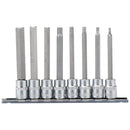 Draper Expert 8PC 100mm HEX Socket Bit3/8"SD - 16286