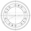 Borg & Beck Brake Drum - BBR32517
