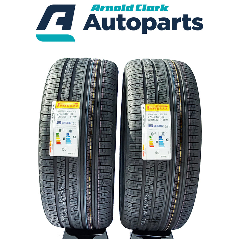 275 45 21 110W Pirelli Scorpion Verde All Season Tyres x2 Pair