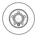Borg & Beck Brake Disc Pair  - BBD4115 fits VW Trans. 1.9TD,2.0,2.4D 95-98
