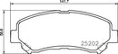 Mintex Brake Pad Set fits -Nissan Suzuki MDB3172 (also fits other vehicles)