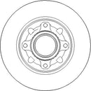 Disctech Brake Disc (Single) - Fits Bmw, Citroën - ABD3388 - Rear Axle