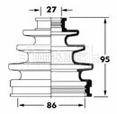 Borg & Beck Cv Joint Boot Kit  - BCB6061 fits Toyota Hi Lux, 4 Runner