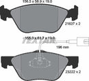 Textar Brake Pad Set - 2163702