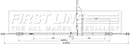 First Line Parking Brake Cable - FKB3898