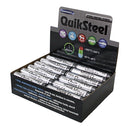 Quiksteel Steel Epoxy Putty - 24 x 2oz Stick Cardboard CDU - 6002FPS