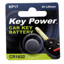 Key Power Coin Cell Battery CR1632 - Lithium 3V - Box of 10 - CR1632KP-PK10