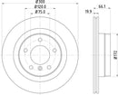 Mintex Brake Discs fits -BMW V239:5 MDC1647C (also fits other vehicles)