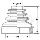 Borg & Beck Cv Joint Boot Kit  - BCB6192 fits PSA 308, C5