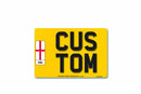 4D Rear Aluminium Number Plate 310 X 210 England|Standard