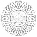Borg & Beck Brake Disc Single  - BBD6081S fits Mercedes Vito (W447) 10/14-
