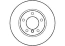 Disctech Brake Disc (Single) - Fits Bmw, Mitsubishi - ABD3419 - Front Axle