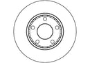 Disctech Brake Disc (Single) - Fits Audi, Volvo - ABD3107 - Front Axle