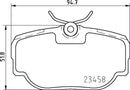 Mintex Brake Pad Set fits -Land Rover MDB2470 (also fits other vehicles)