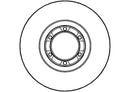 Disctech Brake Disc (Single) - Fits Nissan, Opel - ABD2680 - Front Axle