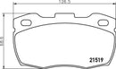Mintex Brake Pad Set fits -Land Rover MLB114 (also fits other vehicles)